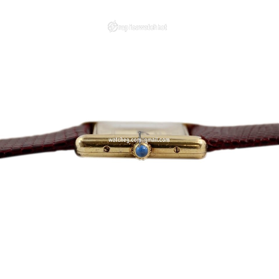 Cartier Tank Vermeil Womens watch Quartz Gold Steel 590005 3