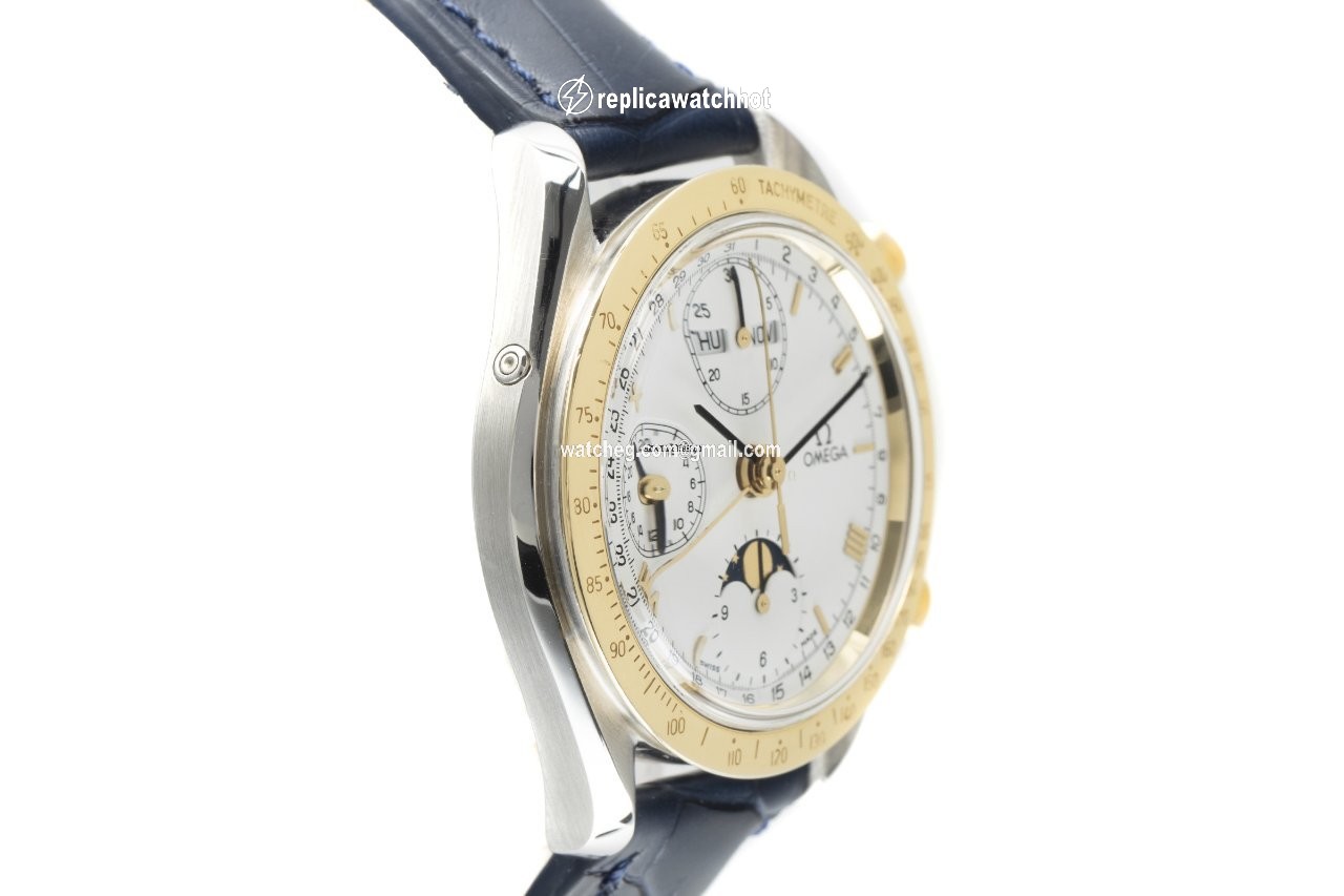 Omega Speedmaster Date Mens watch Unisex Automatic Gold Steel 175.0034 3