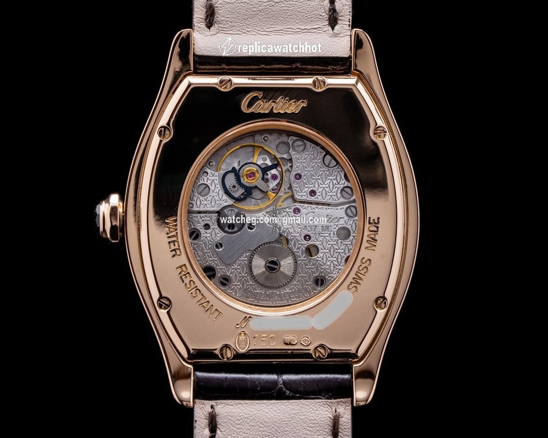 Cartier Tortue Mens watch Unisex Manual winding Yellow gold 2496C 3