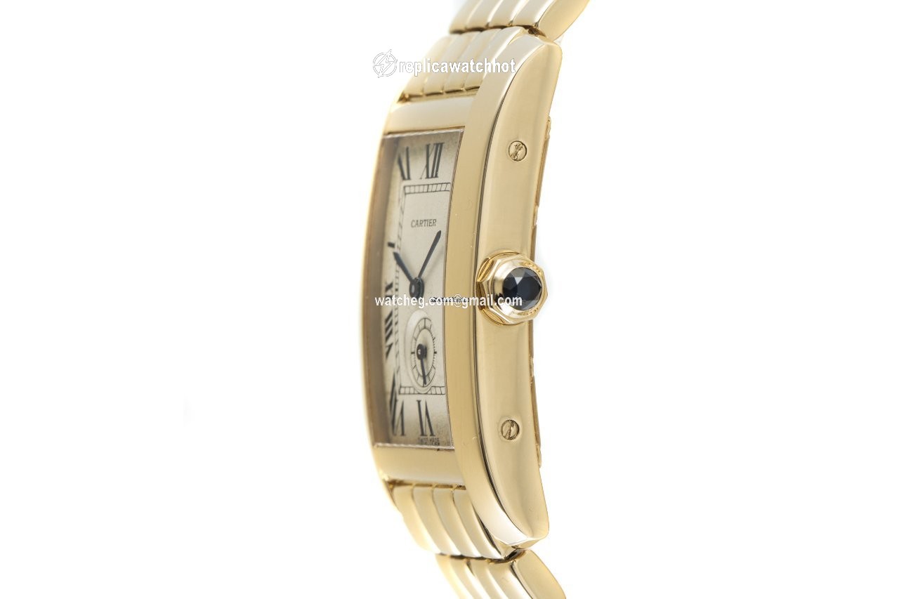 Cartier Tank Americaine Mens watch Unisex Quartz Yellow gold 1716 3