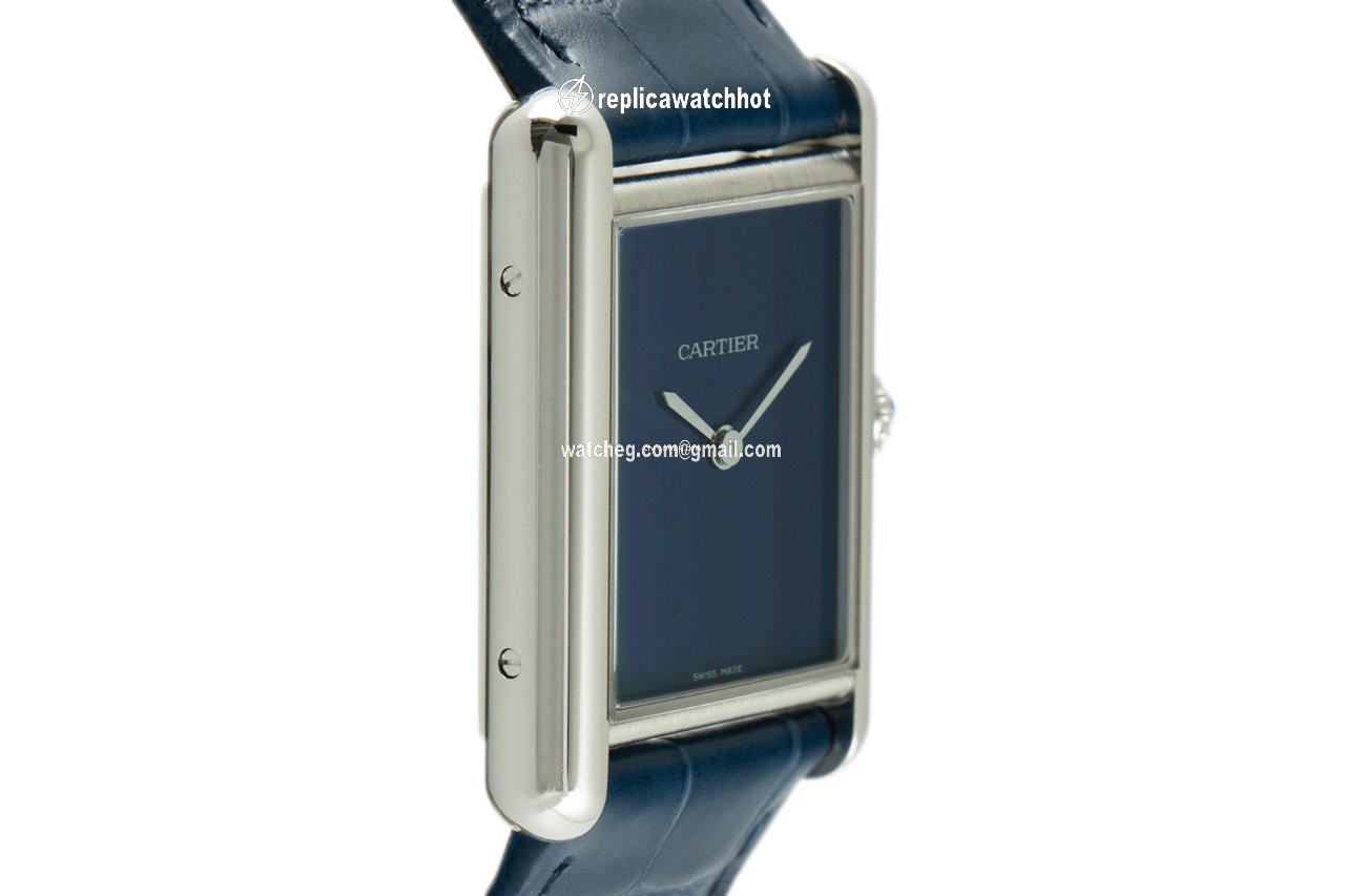 Cartier Tank Mens watch Unisex Quartz Steel WSTA0055 3