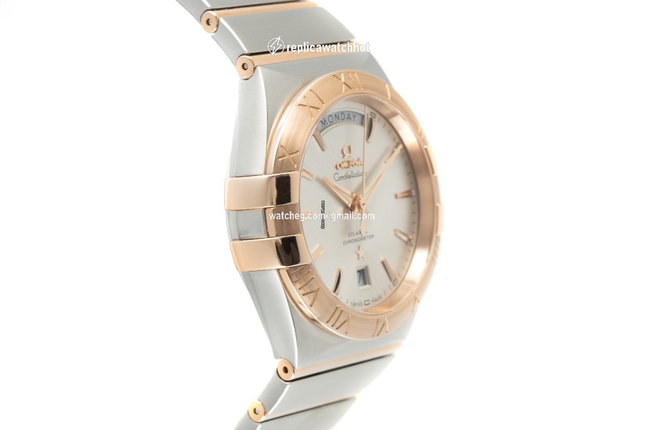 Omega Constellation Day-Date Mens watch Unisex Automatic Gold Steel 123.20.38.22.02.001 3