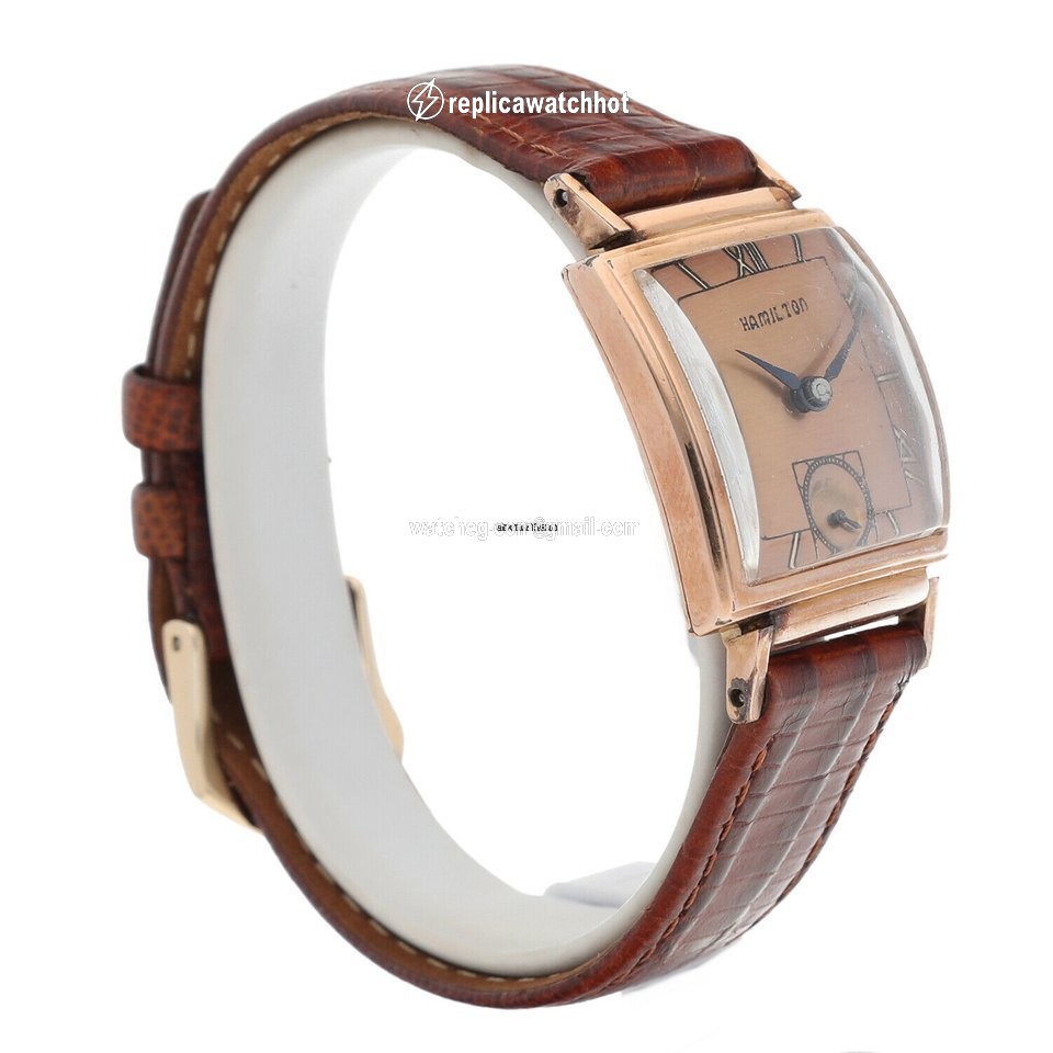 Hamilton Mens watch Unisex Manual winding Rose gold 982 3