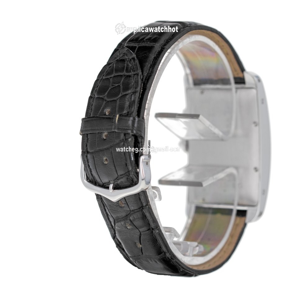 Cartier Tank Americaine Mens watch Unisex Quartz White gold 2569  W007976 3