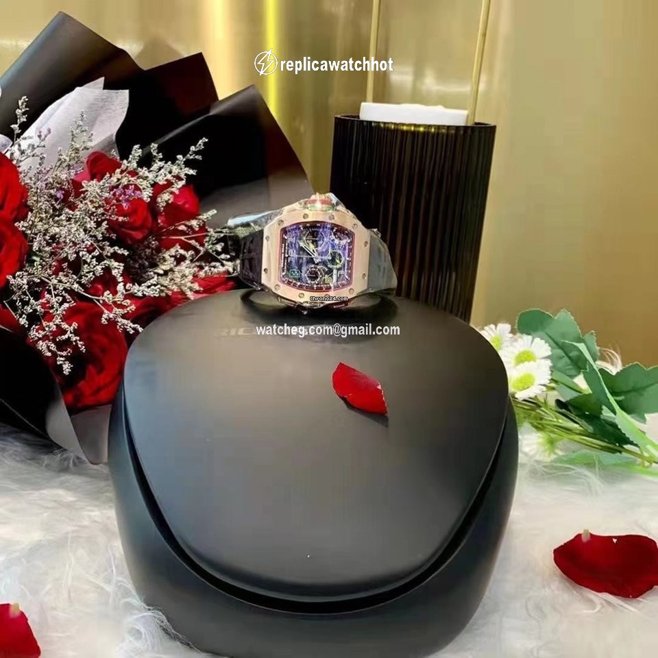 Richard Mille Mens watch Unisex Automatic Carbon Richard Mille RM65-01 Rose Gold 3