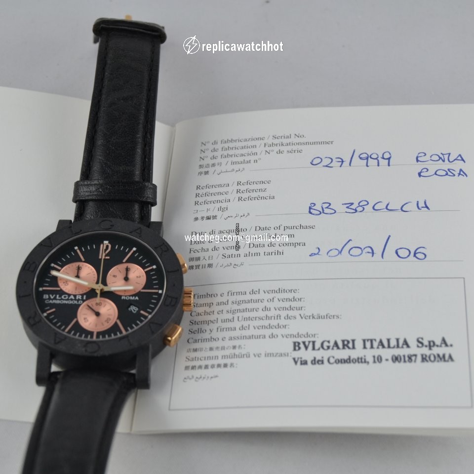 Bulgari Bulgari Mens watch Unisex Quartz Carbon BB 38 CL CH 3