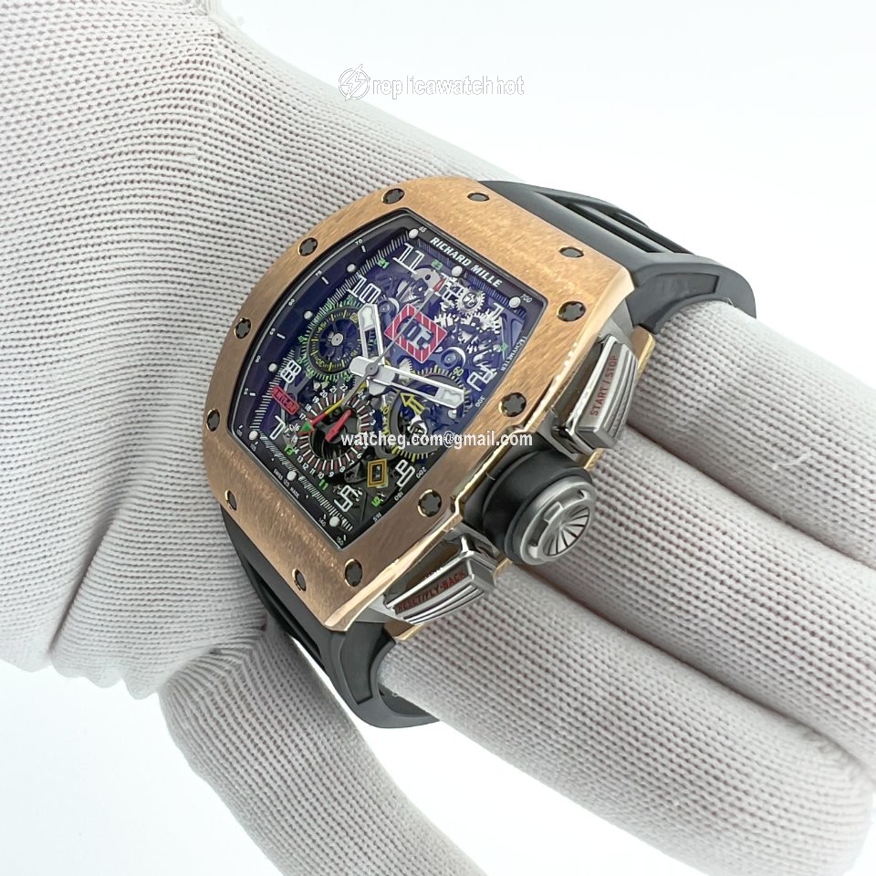 Richard Mille RM 011 Mens watch Unisex Automatic Rose gold RM011-02 3