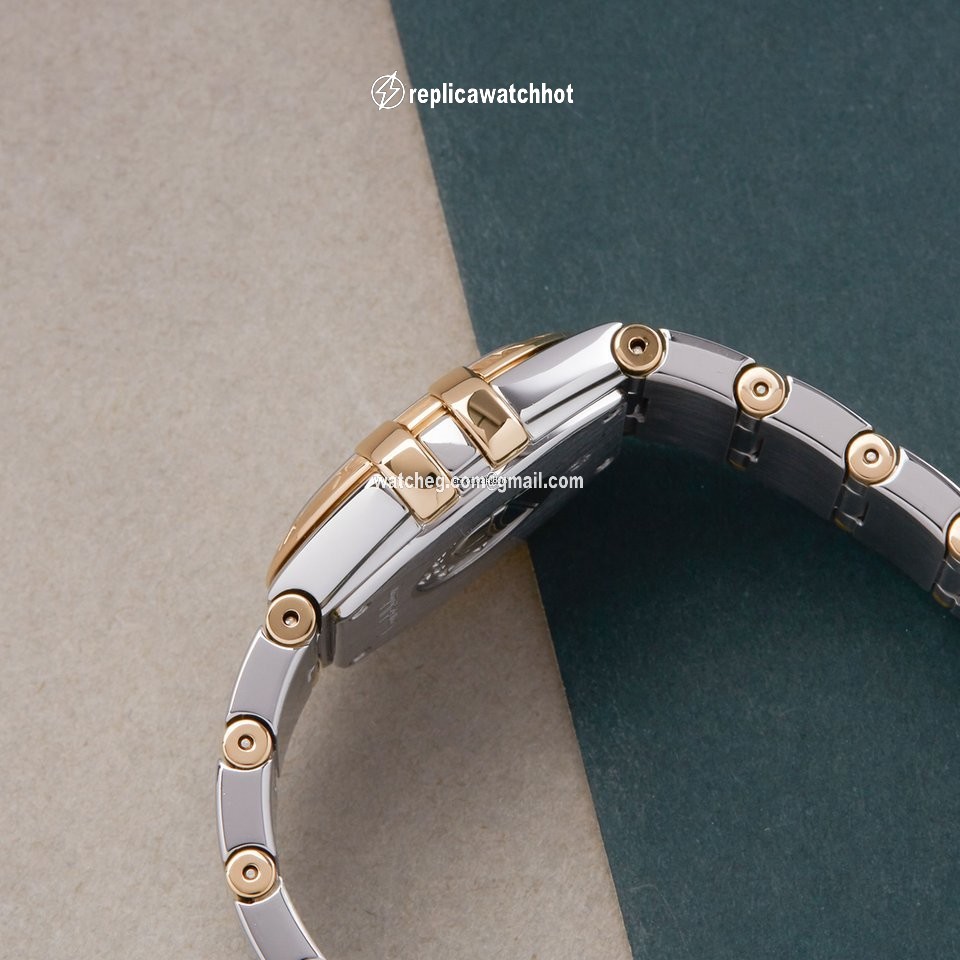 Omega Constellation Quartz Womens watch Quartz Gold Steel 123.20.24.60.05.002 3