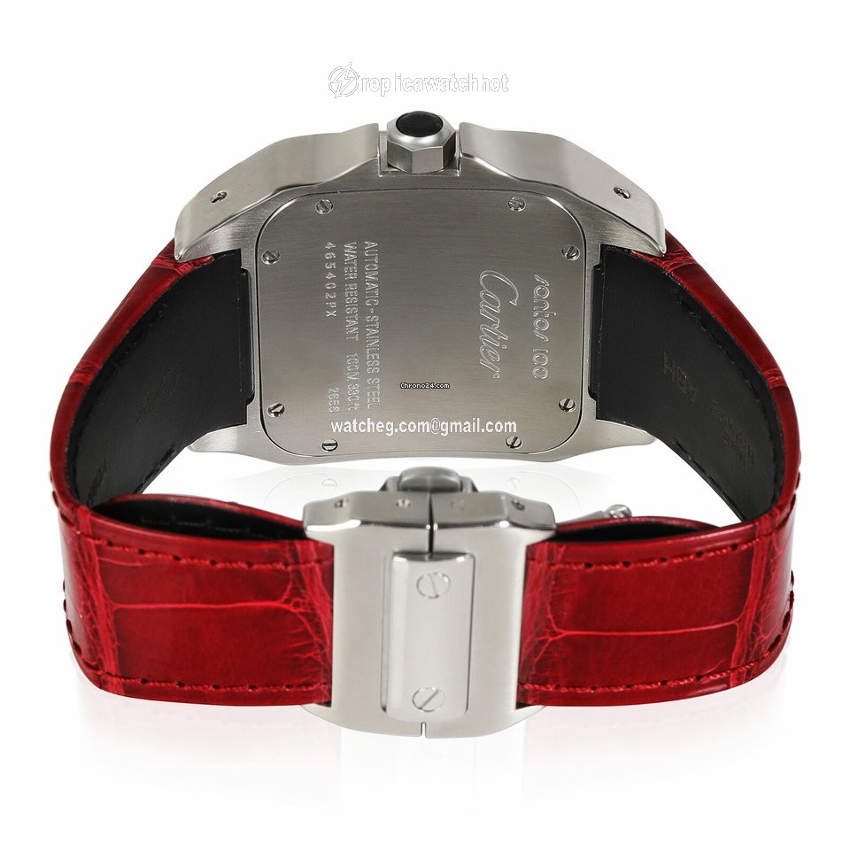 Cartier Santos 100 Mens watch Unisex Automatic Steel 100 W20073X8 3