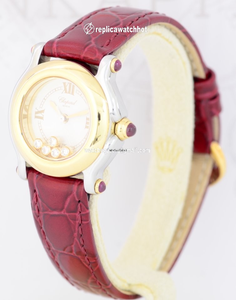 Chopard Happy Sport Womens watch Quartz Gold Steel 27 8246-21 3