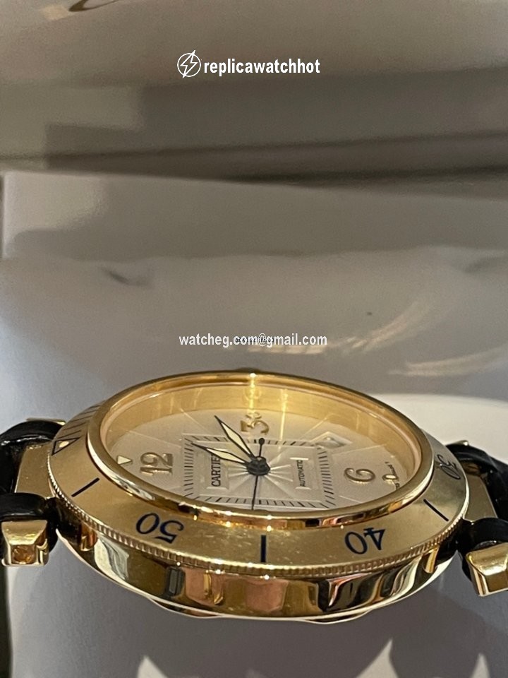Cartier Pasha Mens watch Unisex Automatic Yellow gold 2392 3