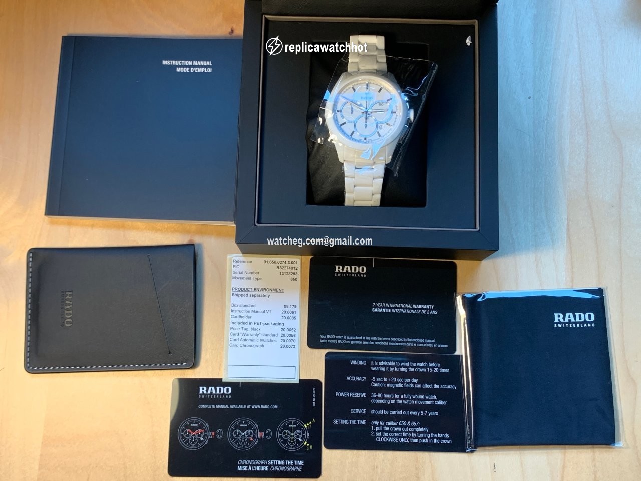 Rado HyperChrome Chronograph Mens watch Unisex Automatic Ceramic R32274012 3