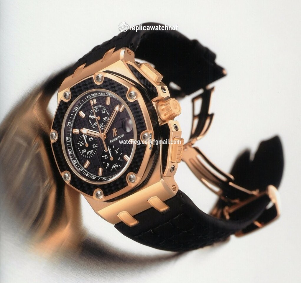 Audemars Piguet Royal Oak Offshore Chronograph Mens watch Unisex Automatic Rose gold 26030RO.00.D001IN.01 26030RO.OO.D001IN.01 3