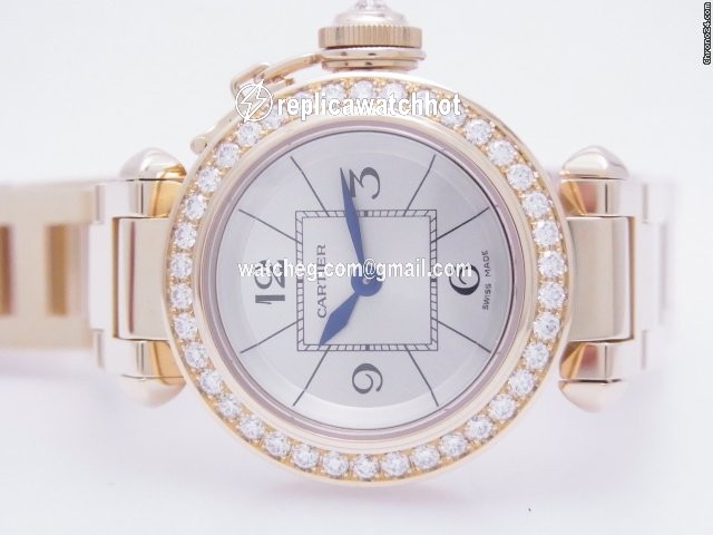 Cartier Pasha Womens watch Quartz Yellow gold WJ124014 3