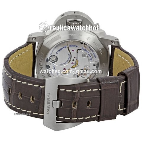 Panerai Luminor 1950 8 Days Chrono Monopulsante GMT Mens watch Unisex Manual winding Titanium PAM00311 3