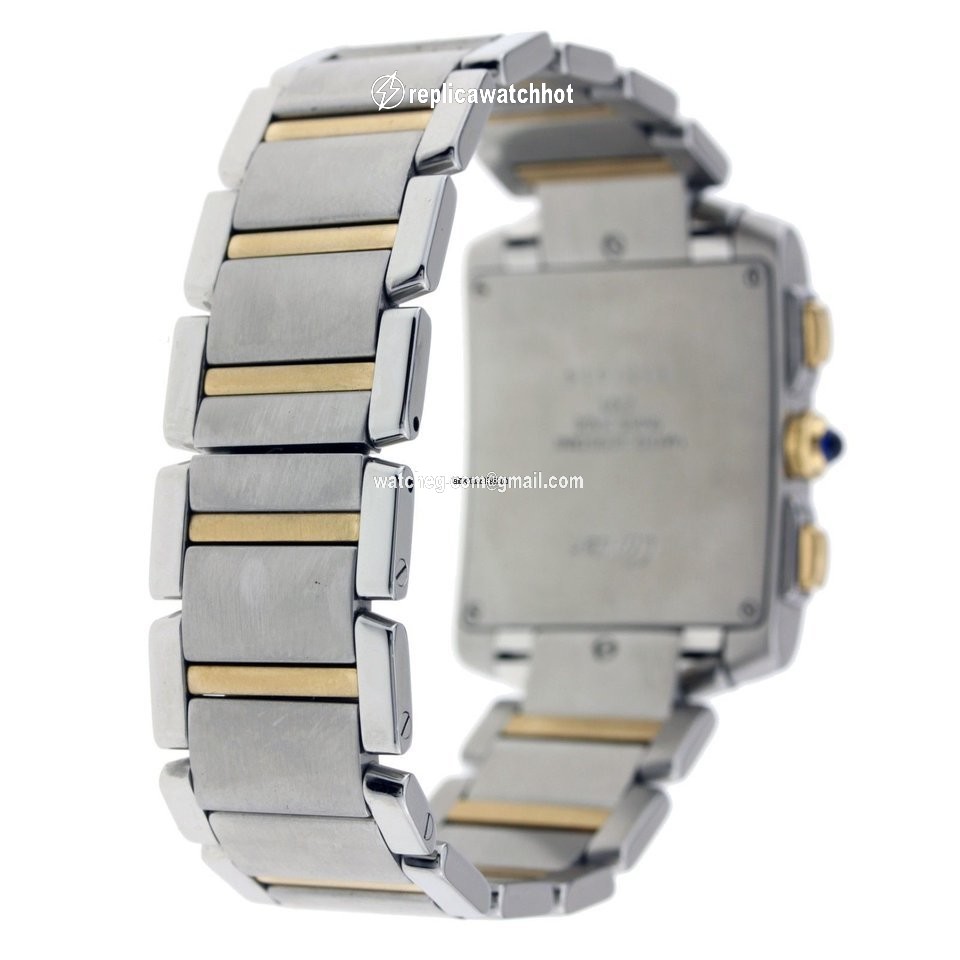 Cartier Tank Francaise Womens watch Quartz Gold Steel CRW51004Q4 3