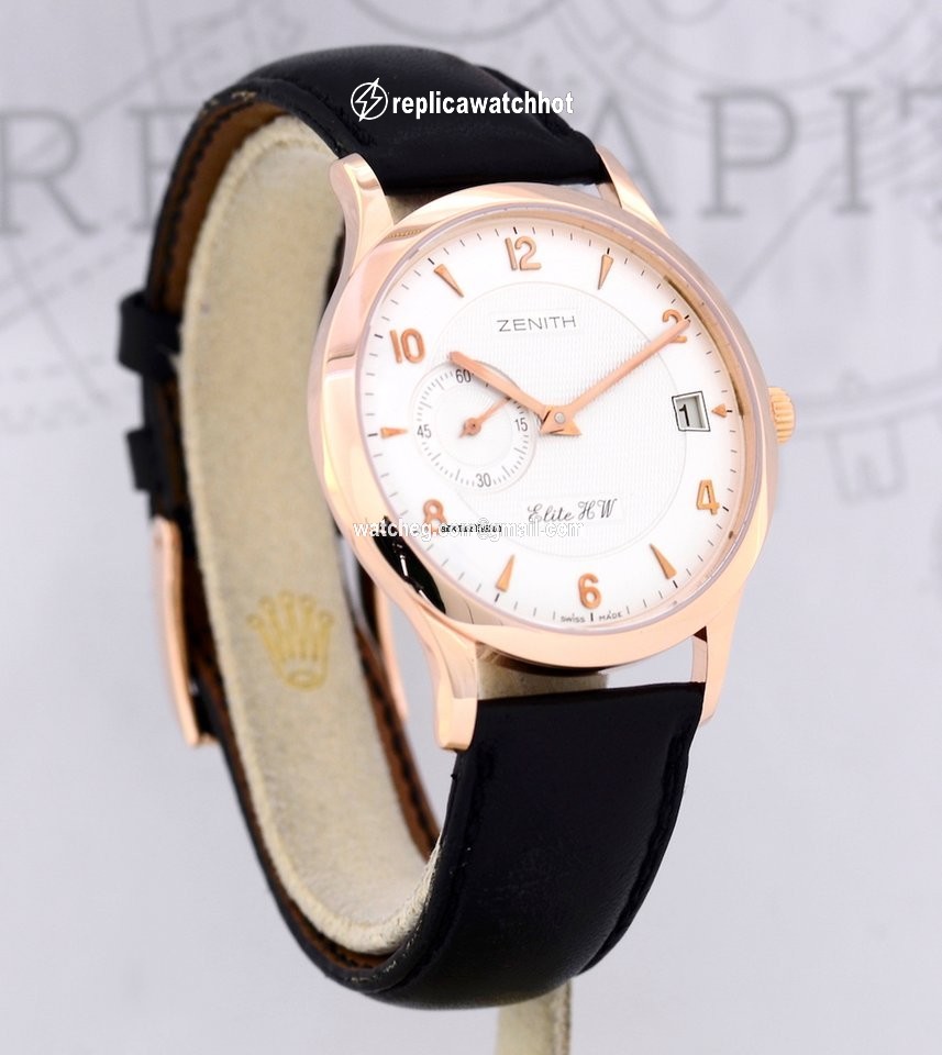 Zenith Elite Mens watch Unisex Manual winding Rose gold 17-1125-680 3