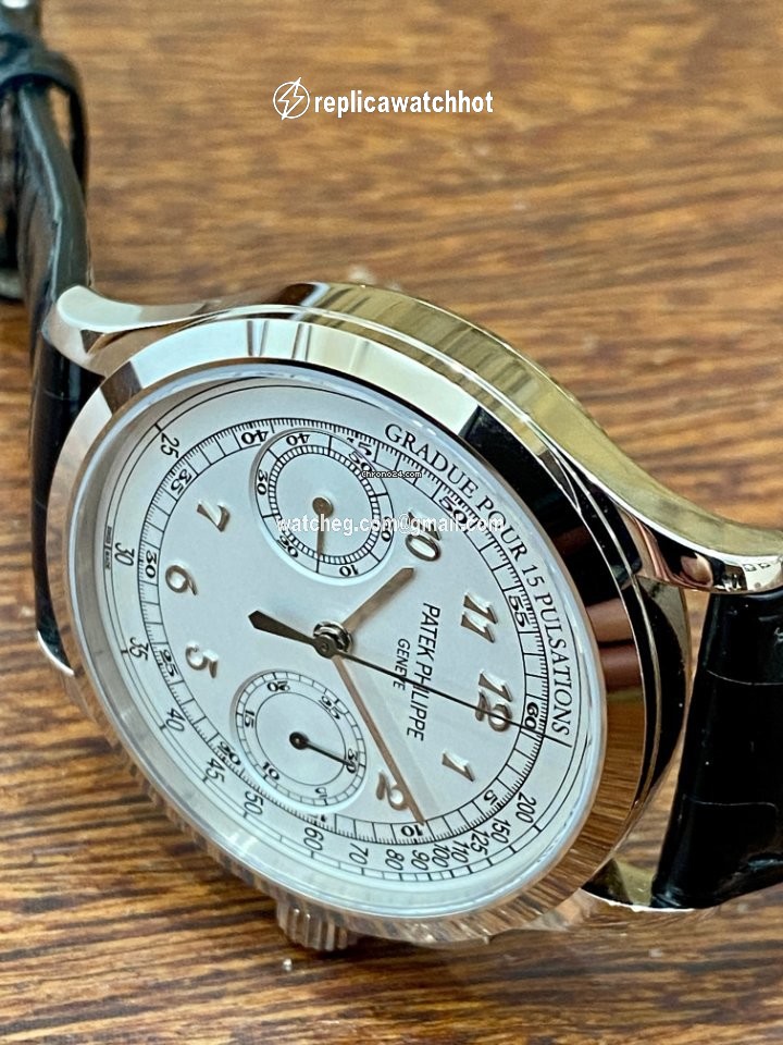Patek Philippe Chronograph Mens watch Unisex Manual winding White gold 5170G 3