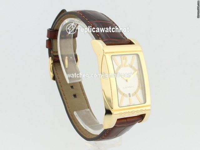 Bulgari Rettangolo Mens watch Unisex Automatic Yellow gold L2865 3