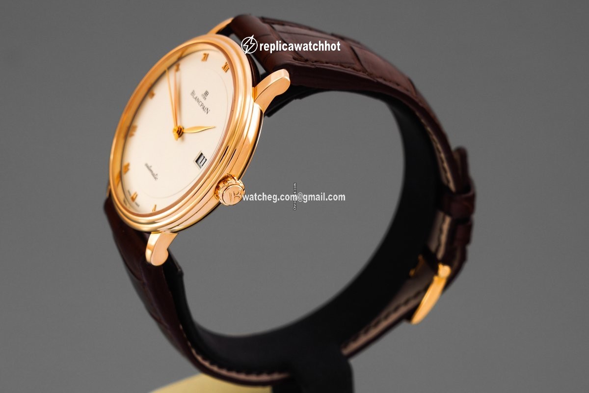 Blancpain Villeret Ultra-Slim Mens watch Unisex Automatic Rose gold 6223-3642-55 3