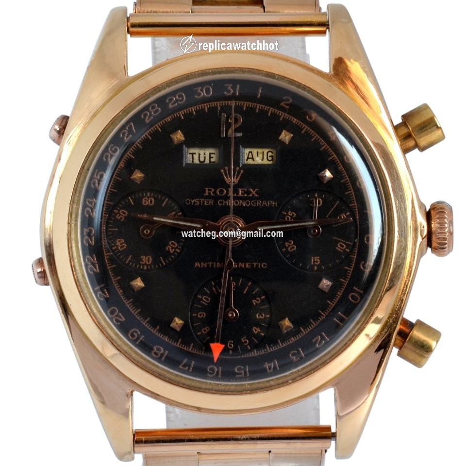 Rolex Chronograph Mens watch Unisex Rose gold Manual winding 4767 3
