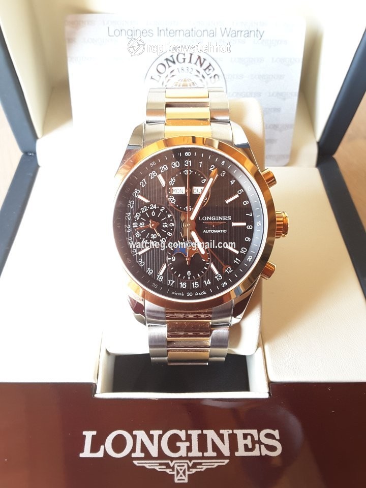 Longines Conquest Classic Mens watch Unisex Automatic Gold Steel L2.798.5.52.7 3