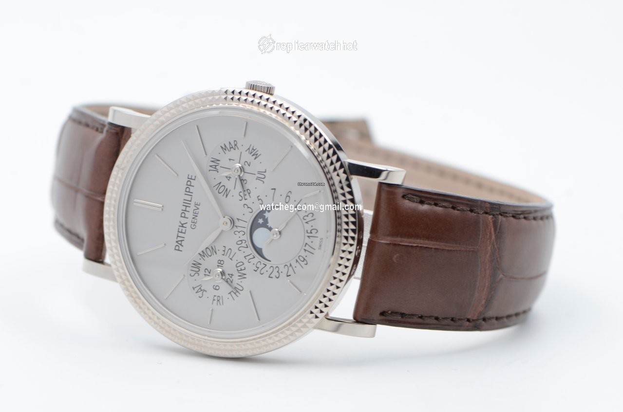 Patek Philippe Perpetual Calendar Mens watch Unisex Automatic White gold 5139G-001 3