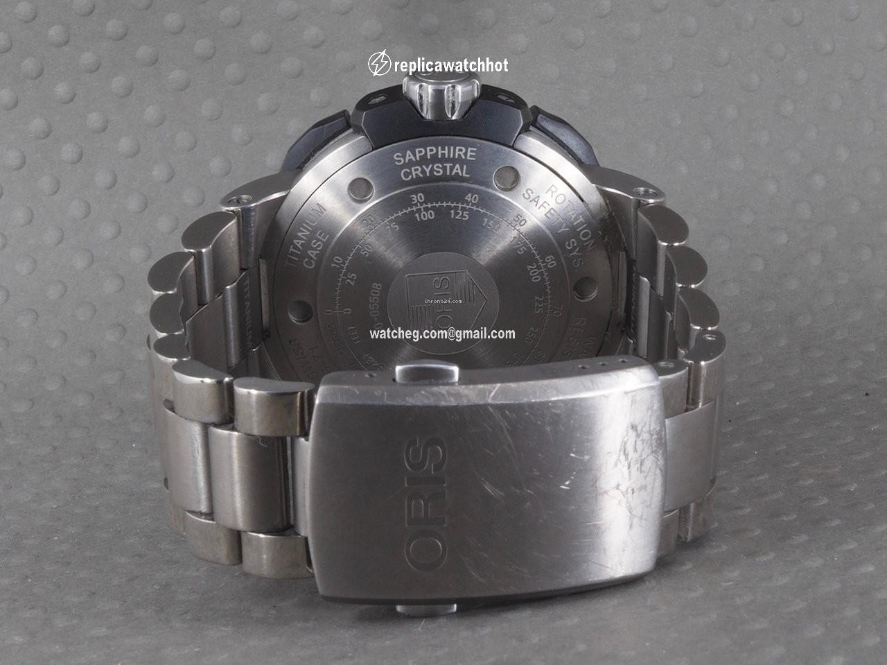 Oris ProDiver Date Mens watch Unisex Automatic Titanium 01 733 7646 7154-07 8 26 71PEB 3