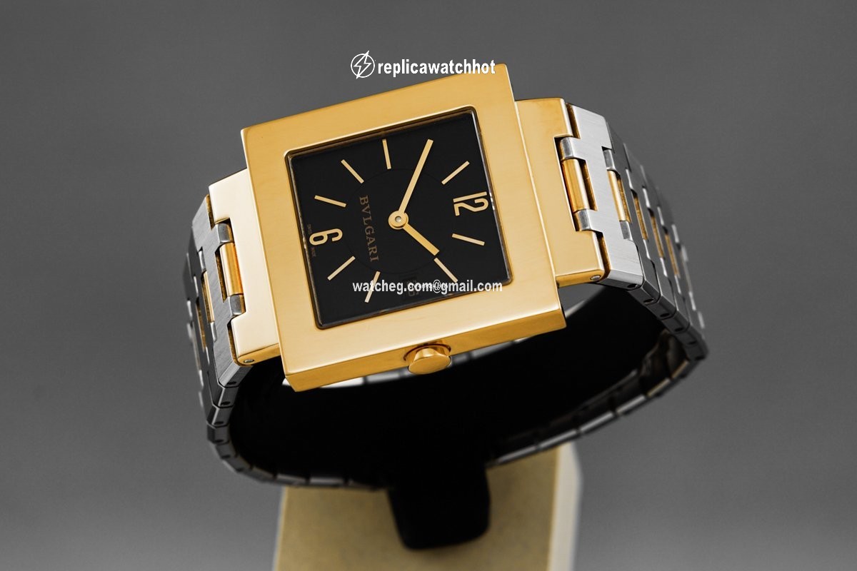 Bulgari Quadrato Mens watch Unisex Quartz Yellow gold SQ 29 G 3