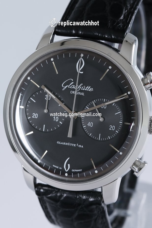 Glashtte Original Sixties Chronograph Mens watch Unisex Automatic Steel 393.402.22.04. 3