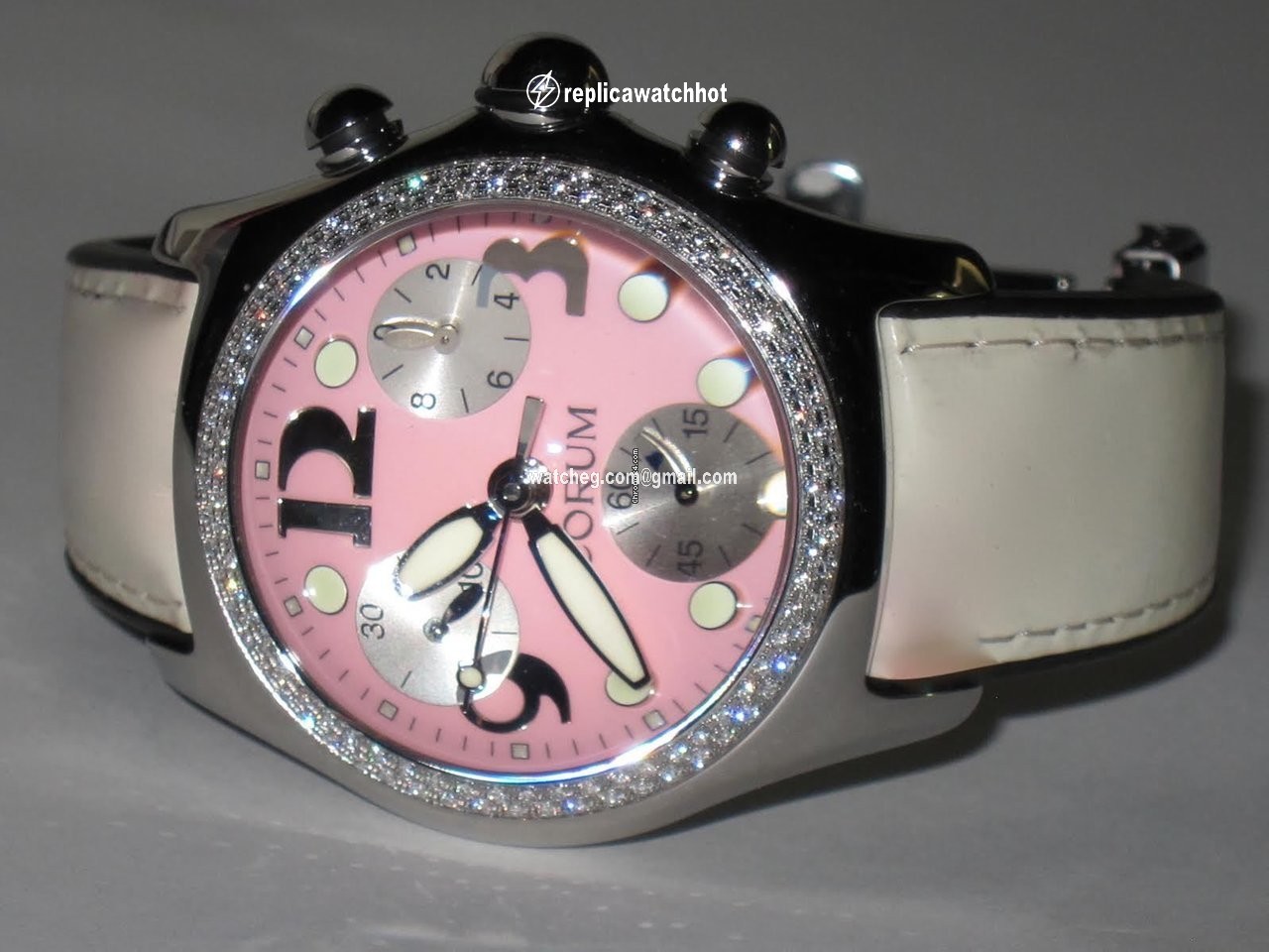 Corum Bubble Womens watch Quartz Steel 396.157.47 3