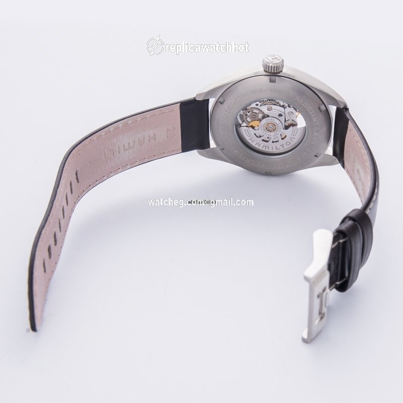 Hamilton Khaki Field Skeleton Mens watch Unisex Automatic Steel H72515585 3