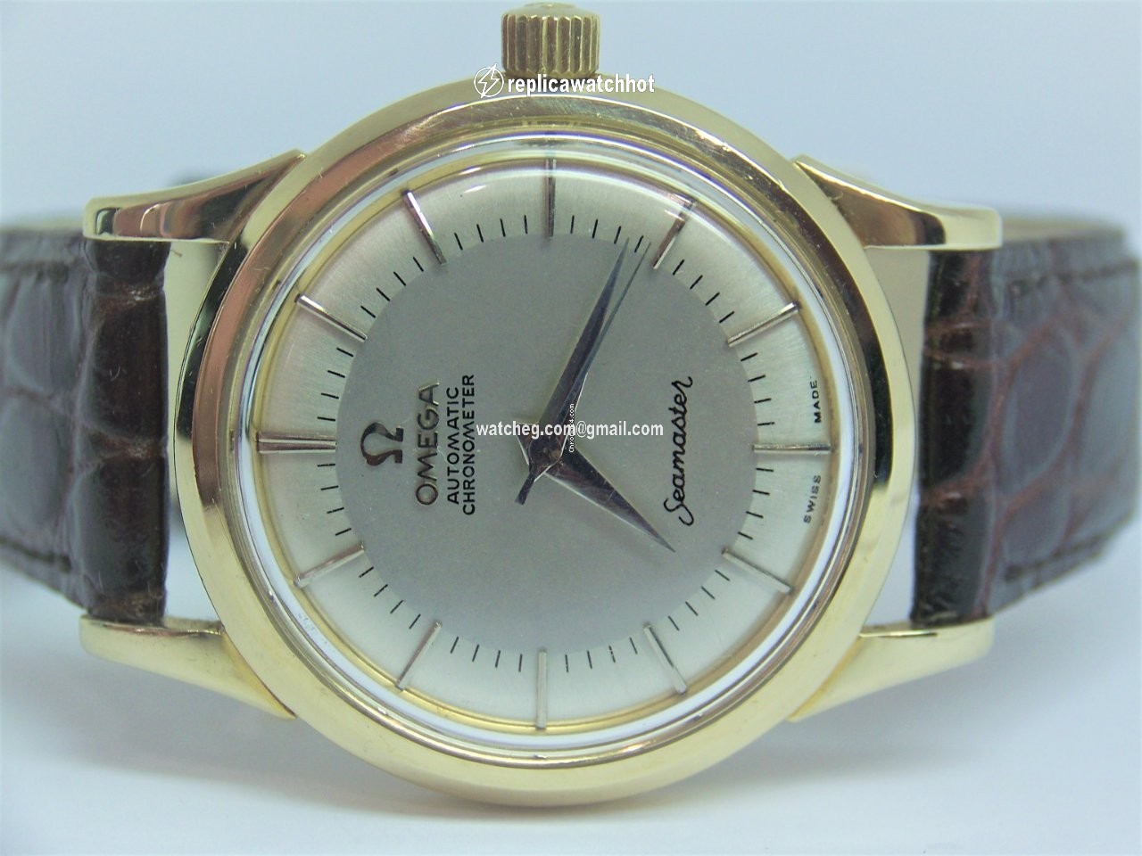 Omega Seamaster Mens watch Unisex Manual winding Yellow gold 9082 3