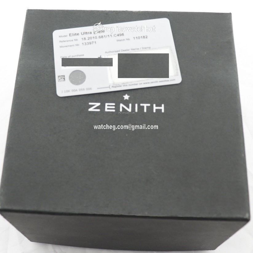 Zenith Elite Ultra Thin Mens watch Unisex Automatic Rose gold 18.2010.681-11.C498 3