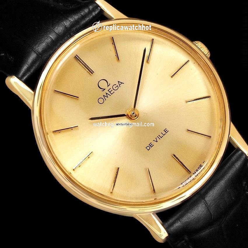 Omega De Ville Mens watch Unisex Manual winding Gold Steel 6332 3