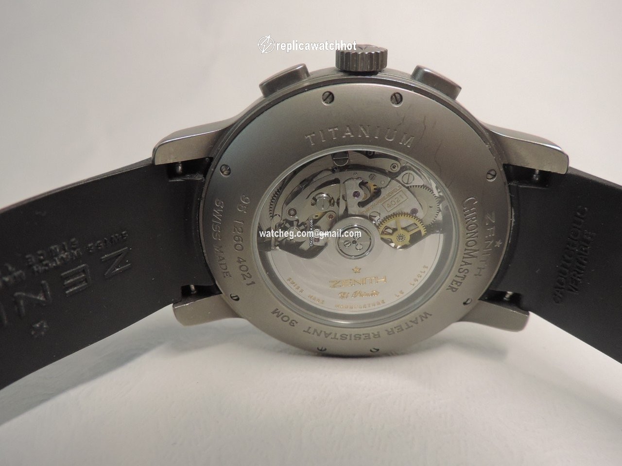 Zenith Mens watch Unisex Automatic Titanium 95 1260 4021 Titanium Chronomaster 3
