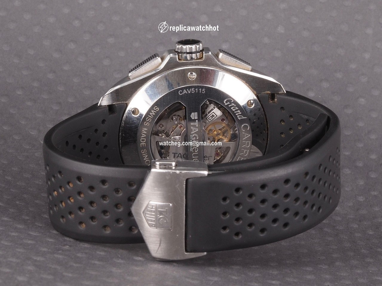 TAG Heuer Grand Carrera Mens watch Unisex Automatic Steel CAV5115.FT6019 3