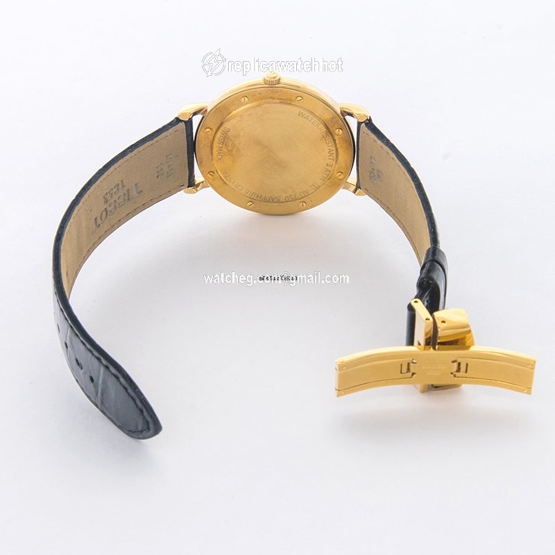 Tissot Carson Mens watch Unisex Quartz Yellow gold T907.410.16.031.00 3