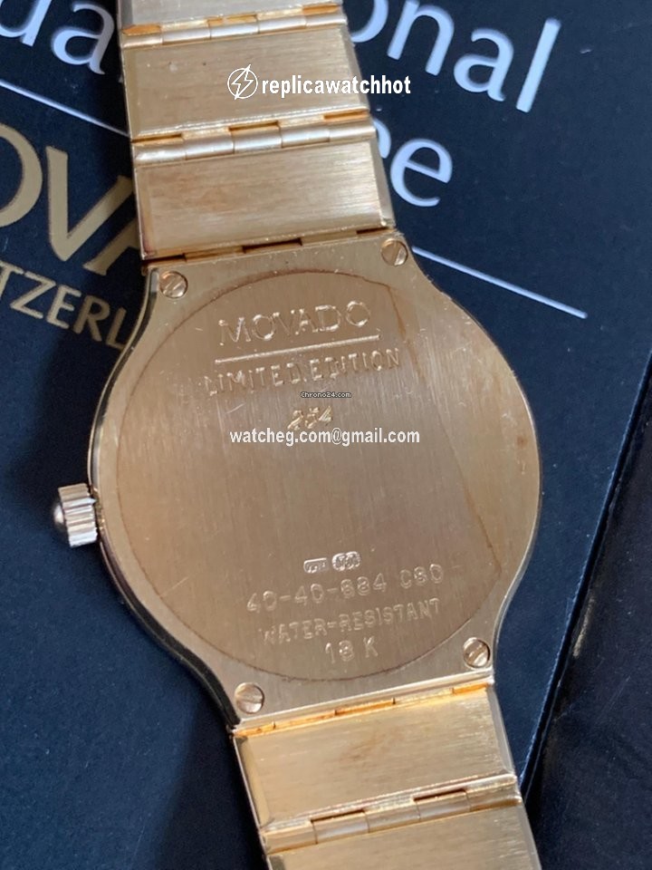 Movado Museum Womens watch Quartz Yellow gold ref.Saphire n C80 - 40-40-884 RGlox - LTD ref. n 254 3