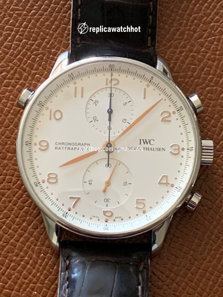 IWC Portuguese Chronograph Mens watch Unisex Manual winding Steel IW371202 3
