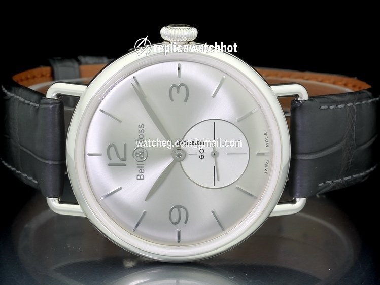 Bell & Ross Vintage Mens watch Unisex Manual winding Silver BRWW1-ME-AG-SI-SCR 3