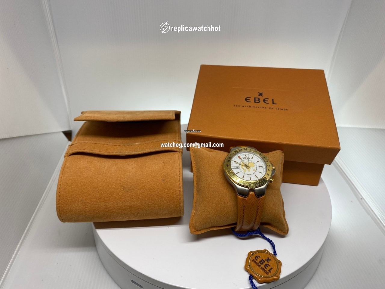 Ebel Sportwave Mens watch Unisex Automatic Gold Steel E6122641 4