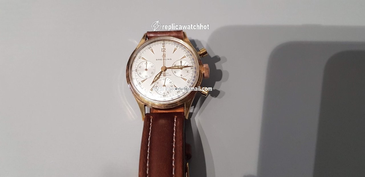 Breitling Mens watch Unisex Manual winding Gold Steel 788 4