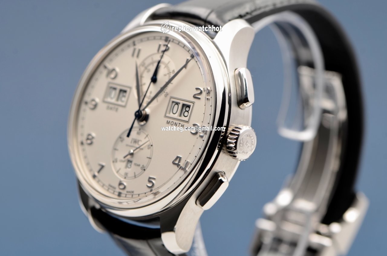 IWC Portuguese Perpetual Calendar Digital Date-Month Mens watch Unisex Automatic Platinum IW397201 4