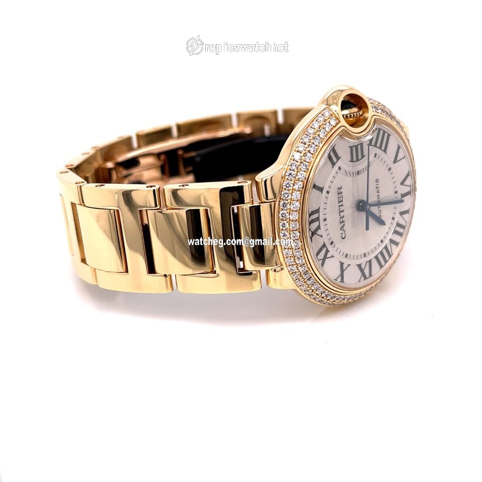 Cartier Ballon Bleu 36mm Womens watch Automatic Yellow gold WE9004Z3 4