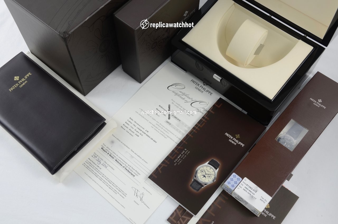 Patek Philippe Perpetual Calendar Mens watch Unisex Automatic White gold 5139G-010 4