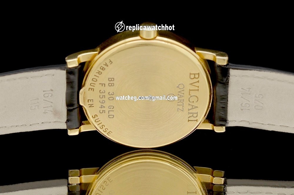 Bulgari Bulgari Mens watch Unisex Quartz Yellow gold BB30 GLD 4