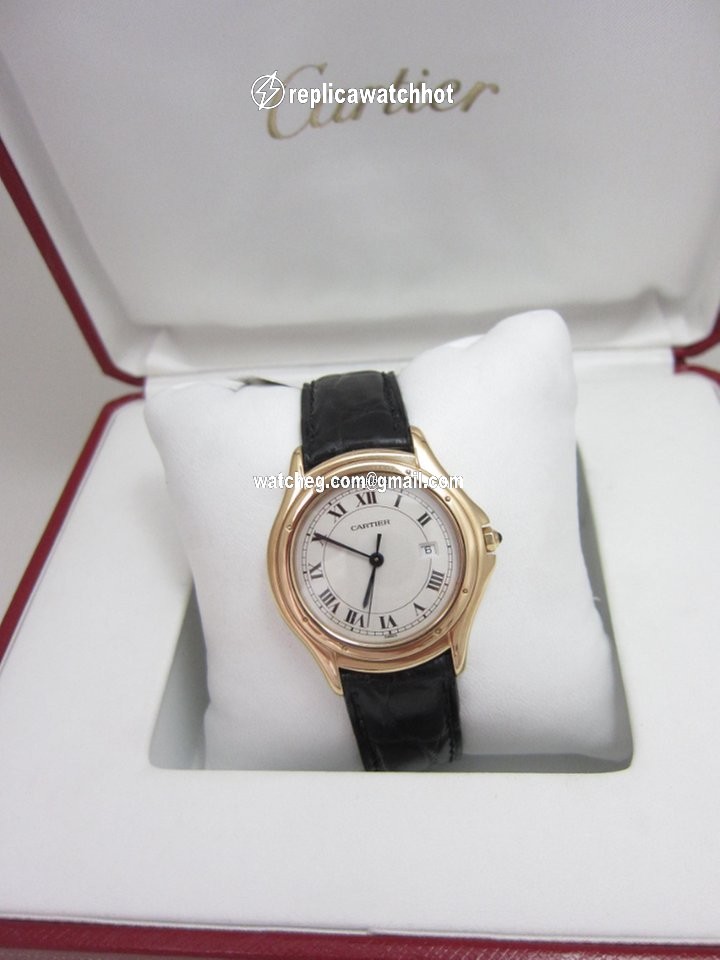 Cartier Cougar Mens watch Unisex Quartz Yellow gold 887920 4