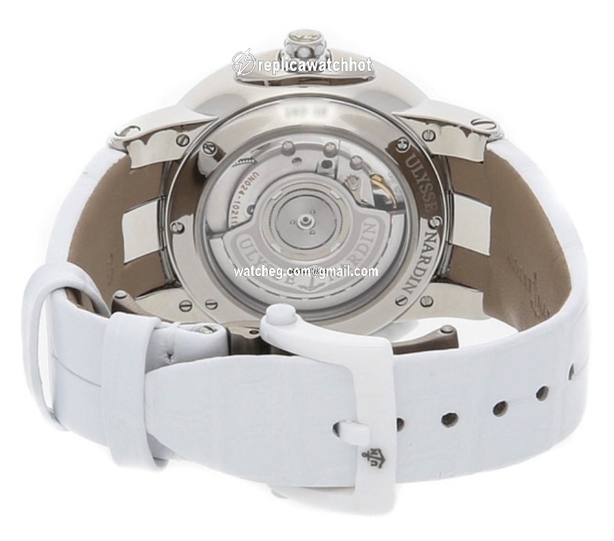 Ulysse Nardin Executive Dual Time Lady Womens watch Automatic Steel 243-10 30-05 4
