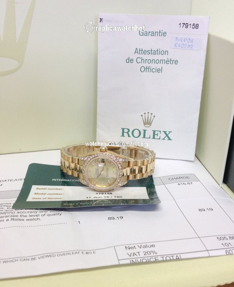 Rolex Lady-Datejust Womens watch Yellow gold Automatic 179158 4